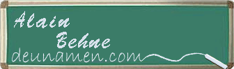 Alain Behne Visitenkarte